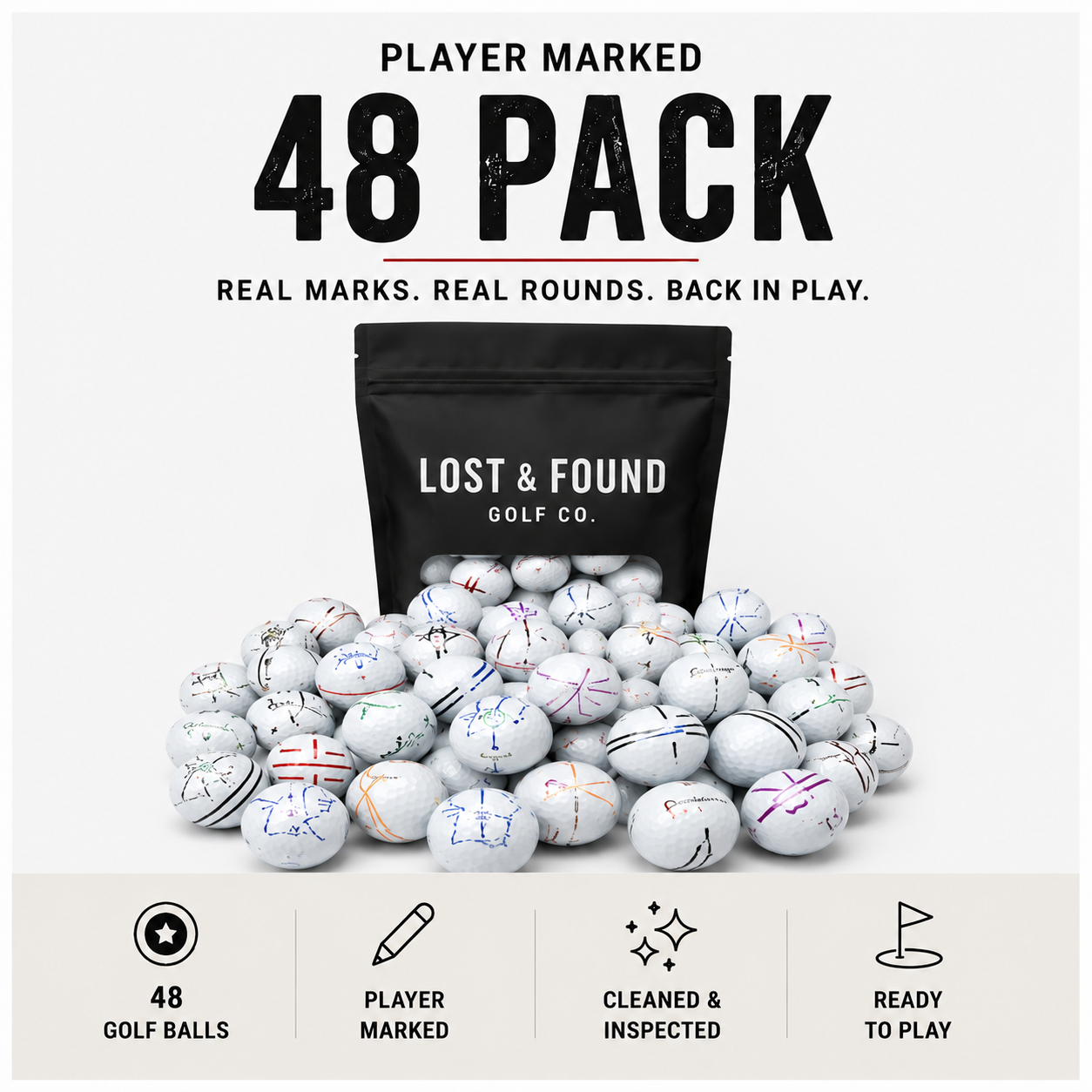 Player Marked Golf Balls