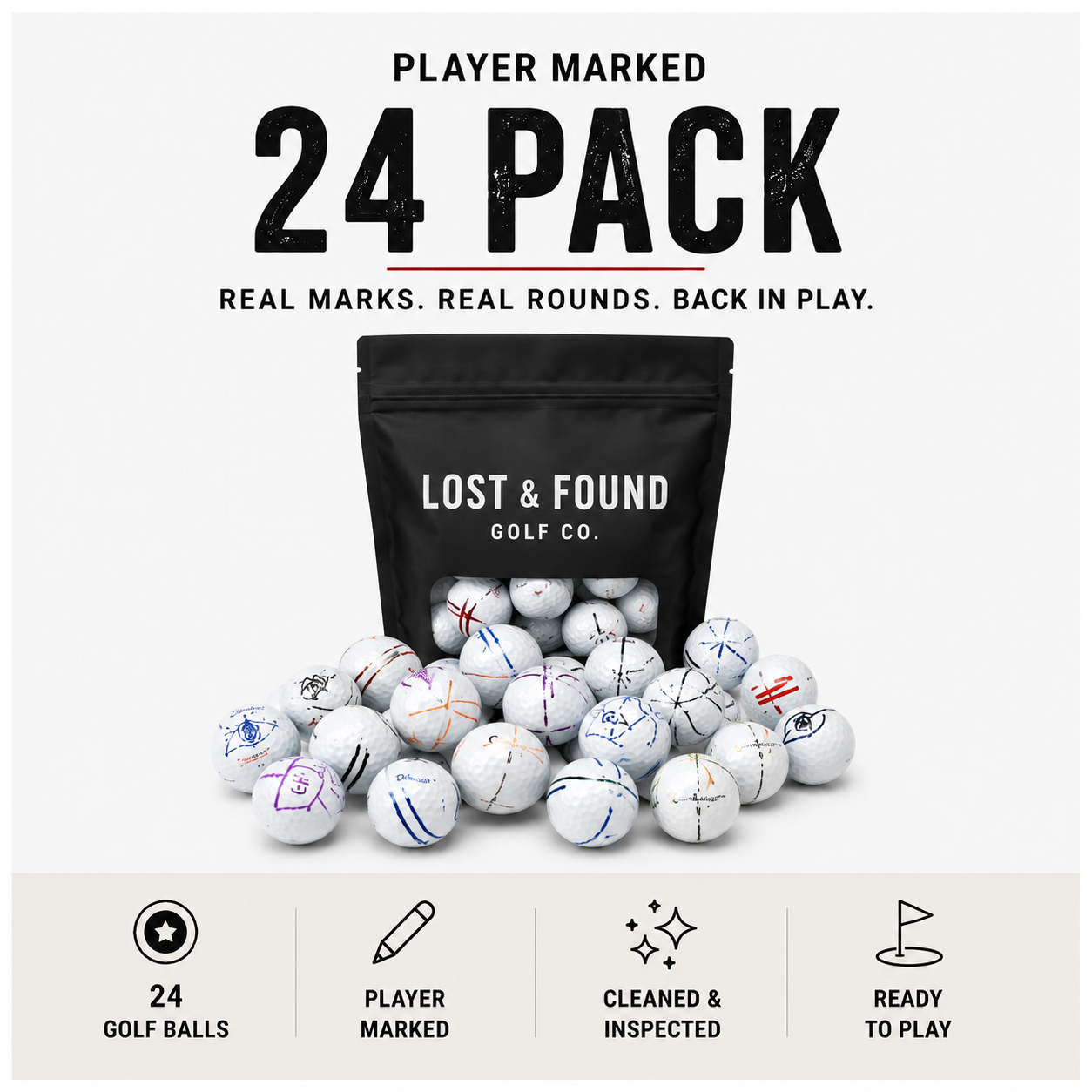 Player Marked Golf Balls