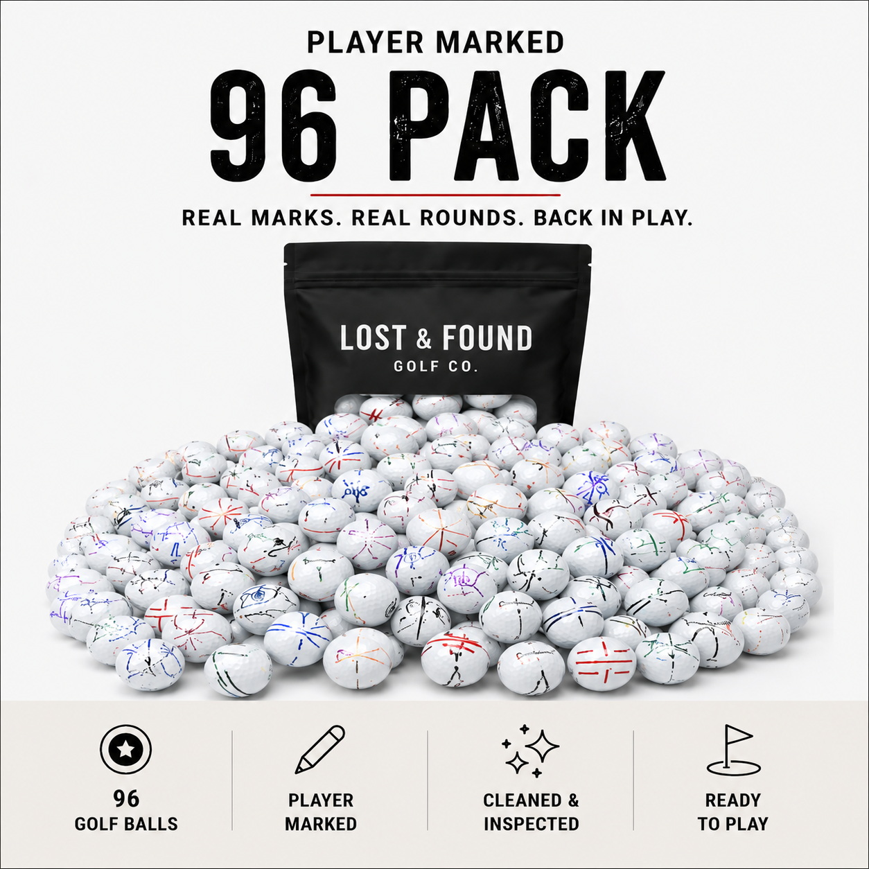 Player Marked Golf Balls