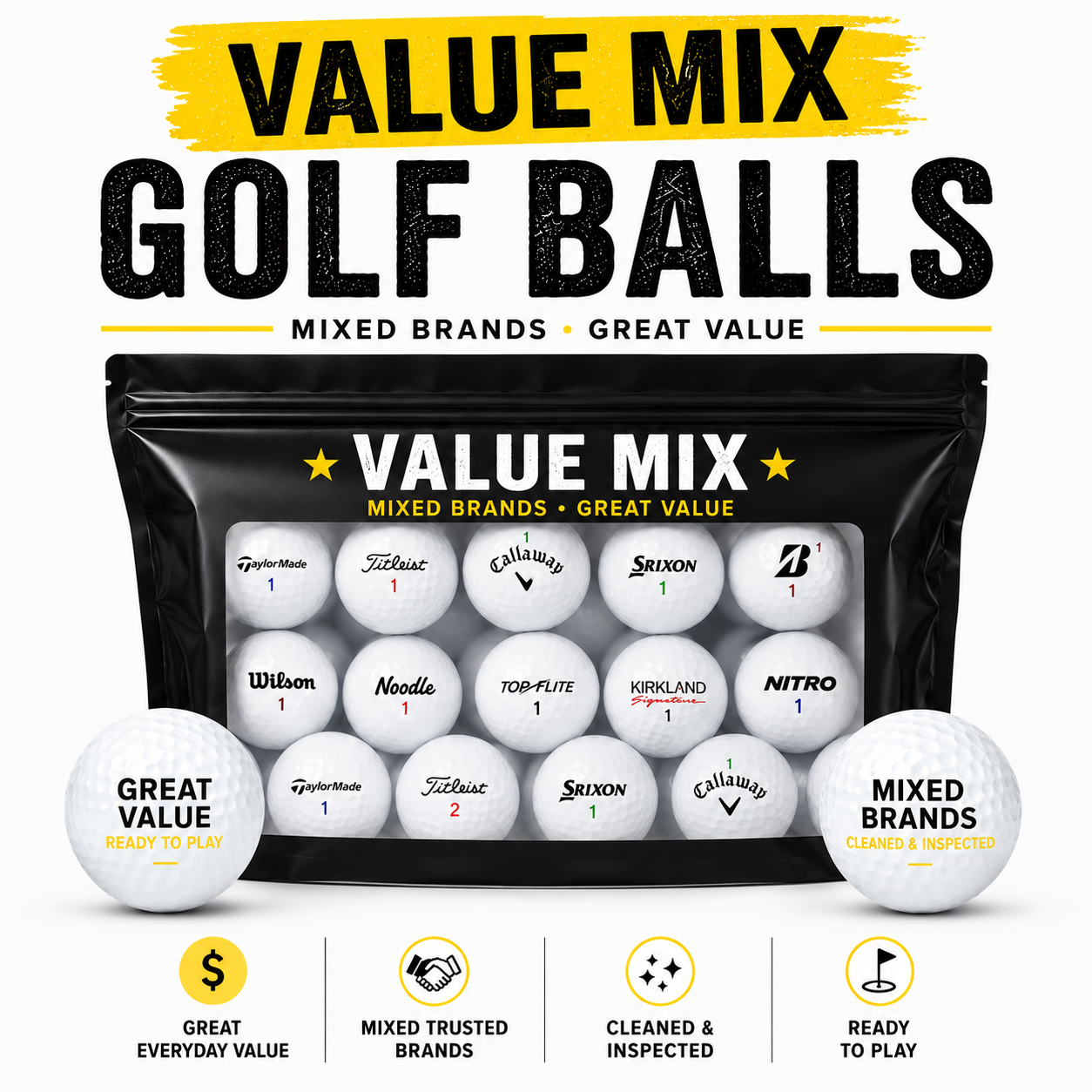 Value Mix Golf Balls