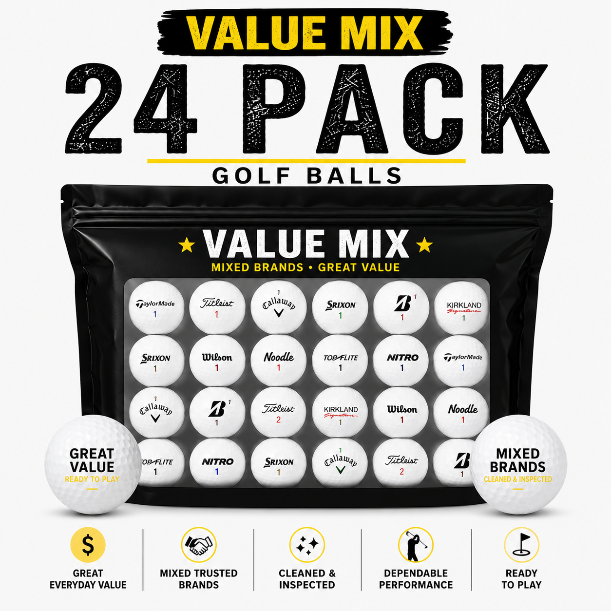 Value Mix Golf Balls