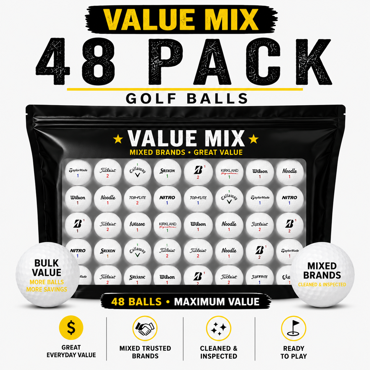 Value Mix Golf Balls